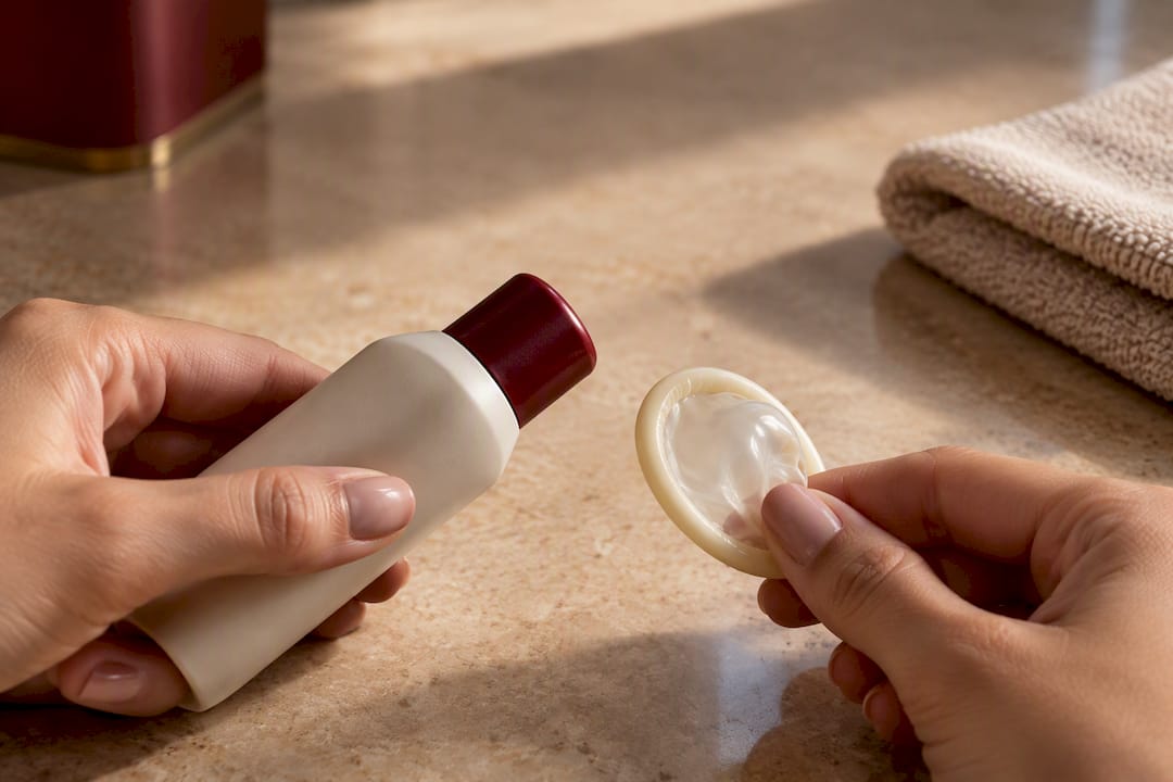 Anonymous lubricant and condom compatibility check