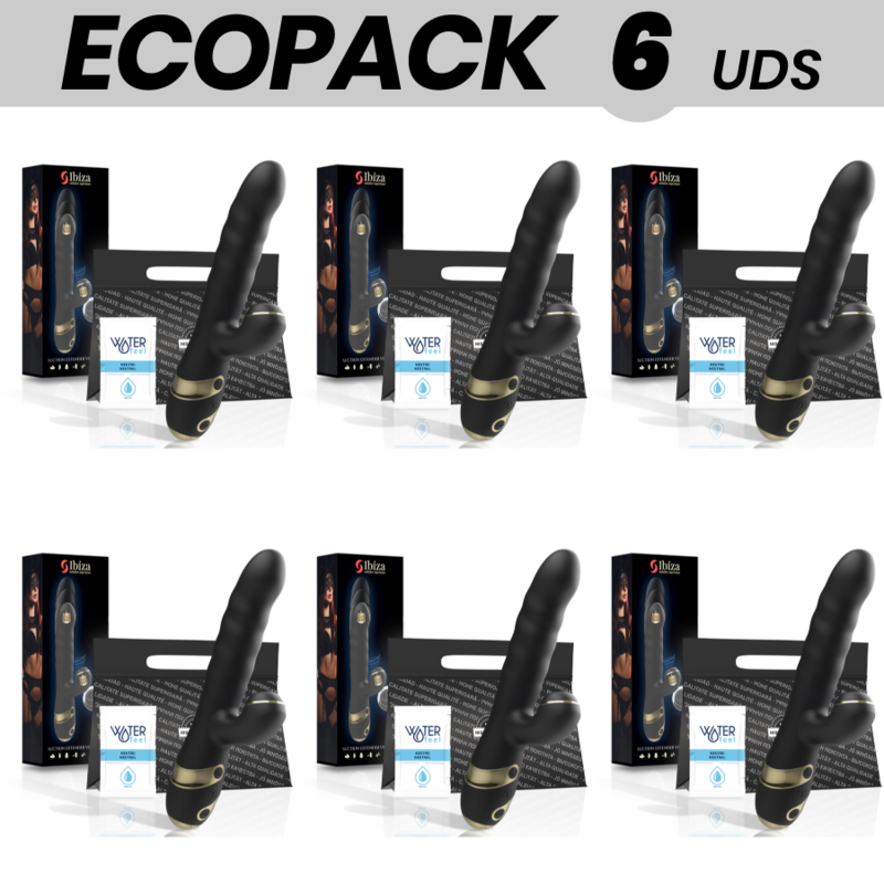 ECOPACK 6 UNITS - IBIZA UP & DOWN + VIBRATOR + CLITORIS SUCTION