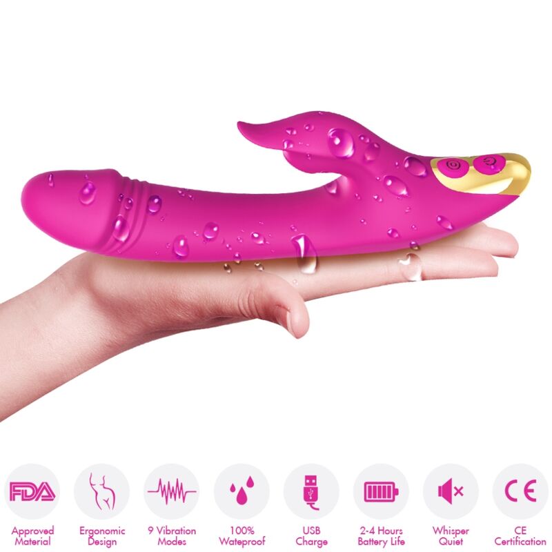 ARMONY - LOVE CLITORIS & G-SPOT SUCTION CUP FUCHSIA