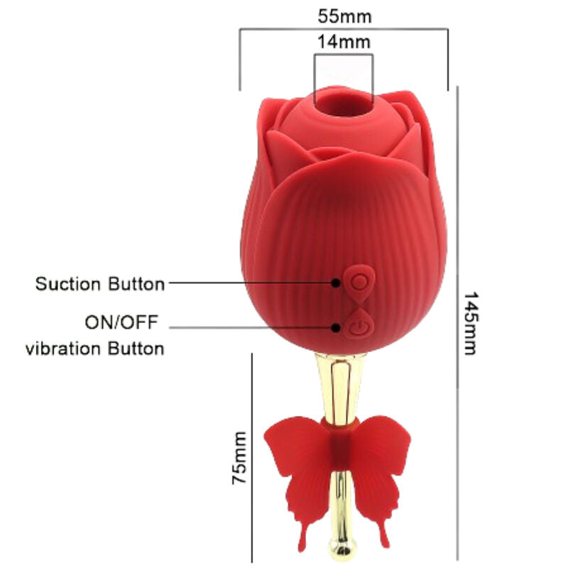 ARMONY - BUTTERFLY FLOWER SUCTION RED
