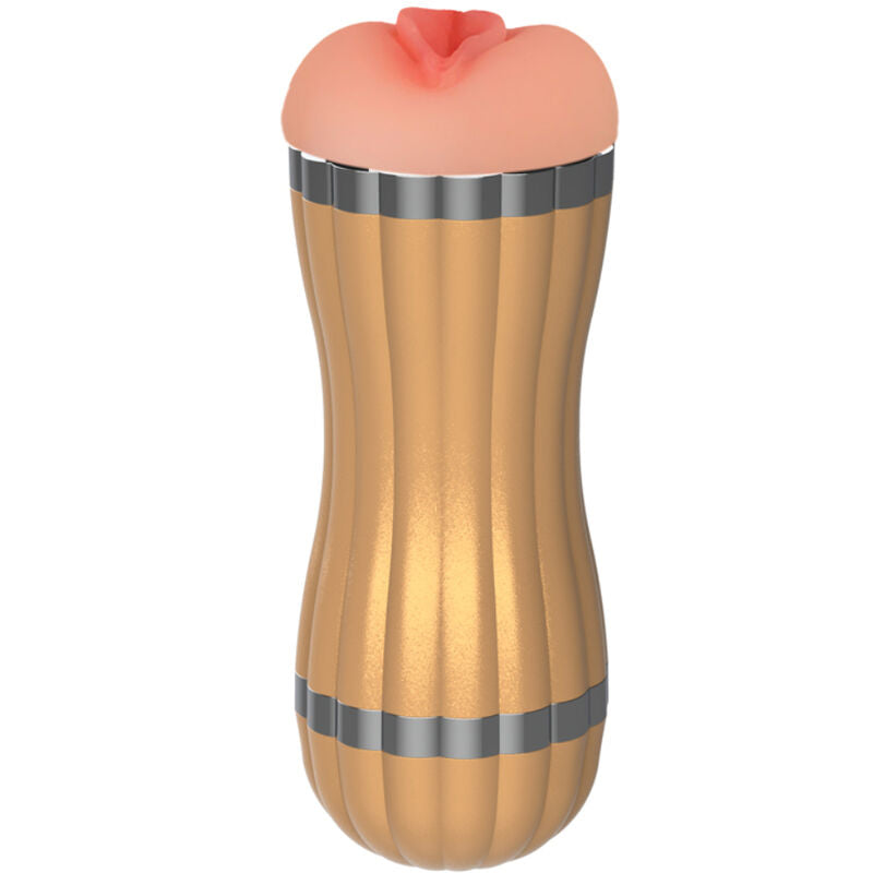 ARMONY - BEVIS DOUBLE MASTURBATOR VAGINA & MOUTH WITHOUT VIBRATION GOLD