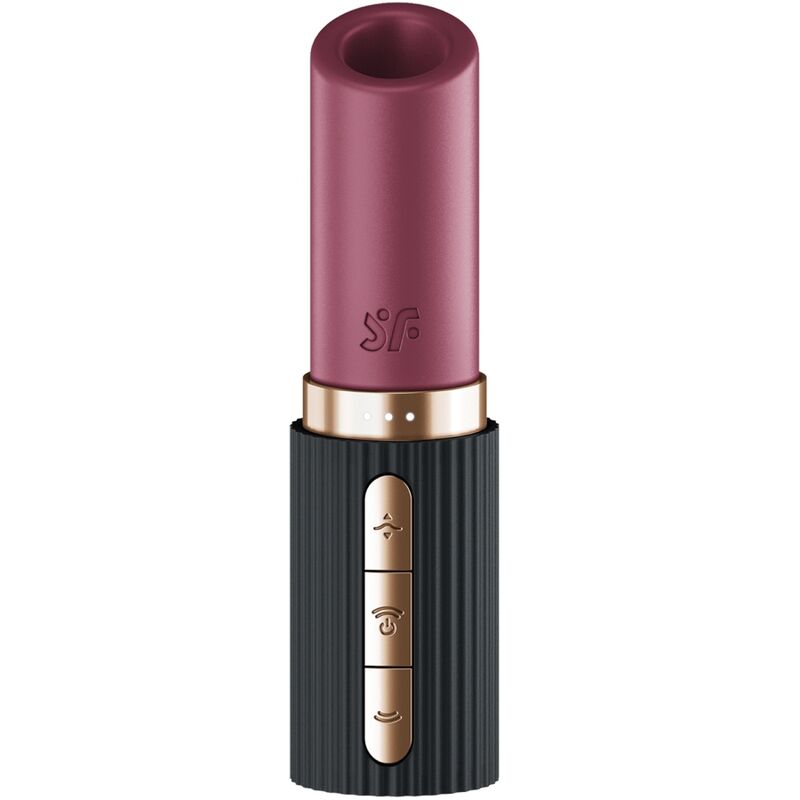 SATISFYER - PRO 2 KISS WAVE CLITORIS STIMULATOR GARNET / BLACK