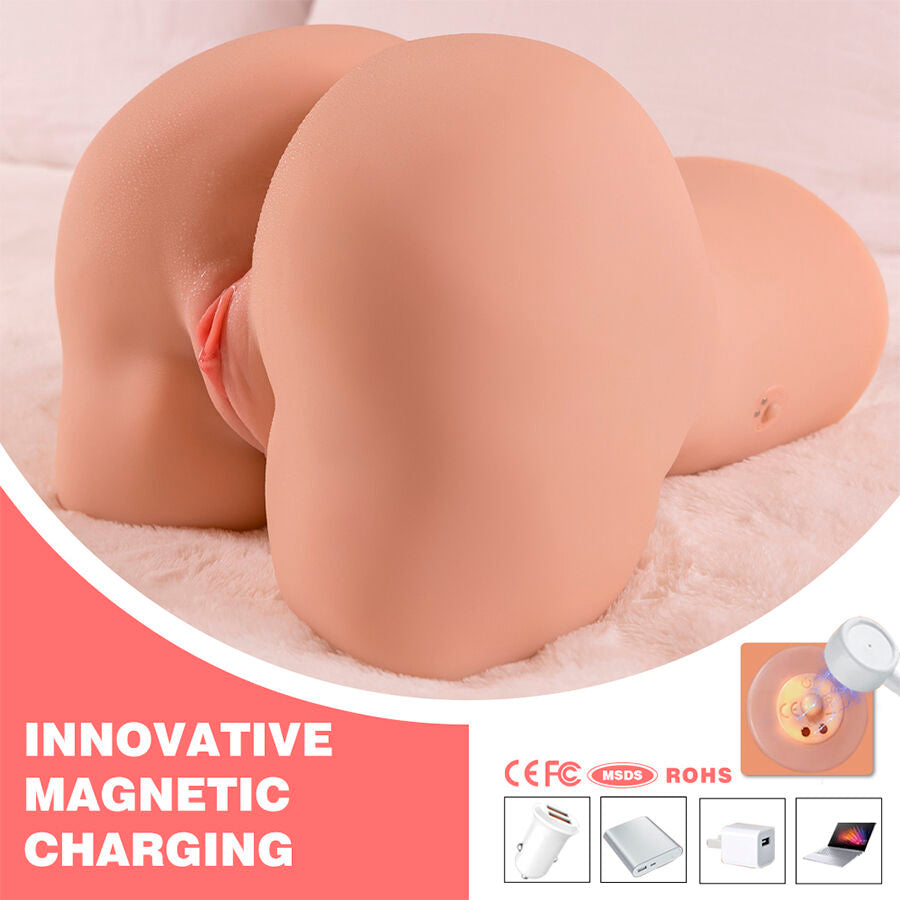XISE - DANAE THRUSTING REALISTIC VAGINA MASTUBADOR WITH MULTI-POSITION VIBRATION