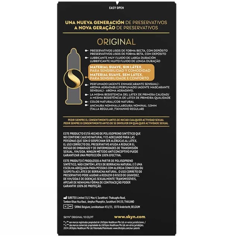SKYN - ORIGINAL CONDOM NATURAL SENSATION 10 UNITS