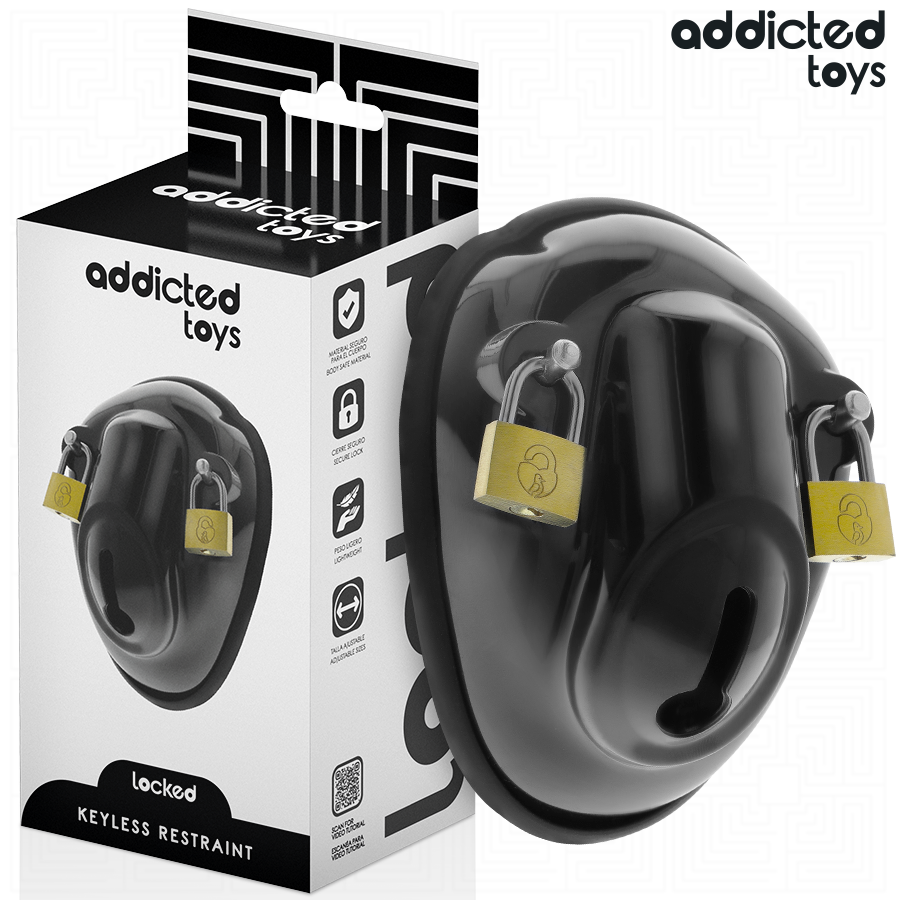 ADDICTED TOYS LOCKED - KEYLESS RESTRAINT PENIS CAGE 11.5 CM