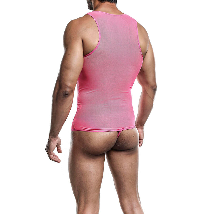 MOB - TRANSPARENT PINK BODYSHEER SIZE S/M