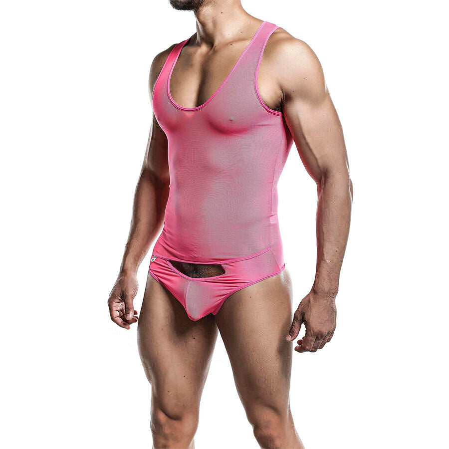 MOB - TRANSPARENT PINK BODYSHEER SIZE S/M