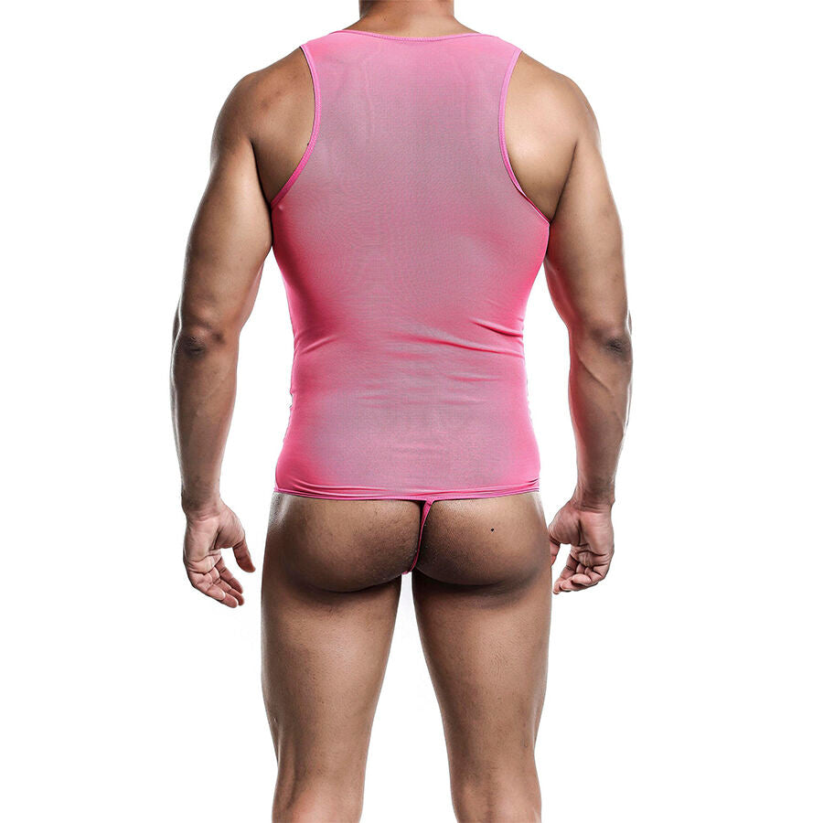 MOB - TRANSPARENT PINK BODYSHEER SIZE S/M