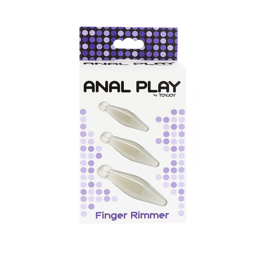 TOYJOY - ANAL PLAY 3-PIECE TRANSPARENT FINGER RIMMER