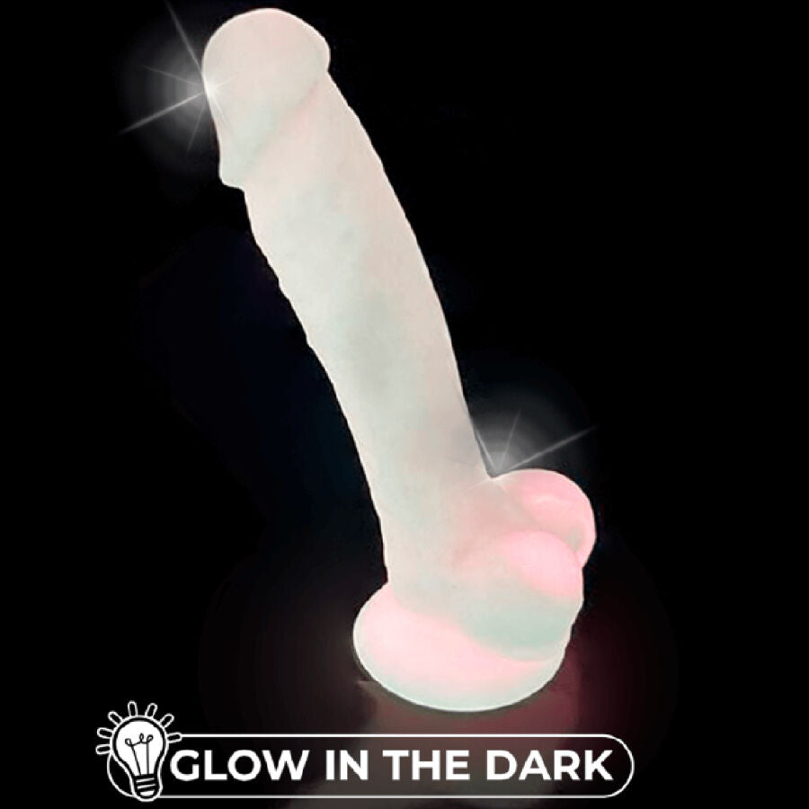 SILEXD - MODEL 1 REALISTIC PENIS PREMIUM SILICONE SILEXPAN FLUORESCENT PINK 17.5 CM