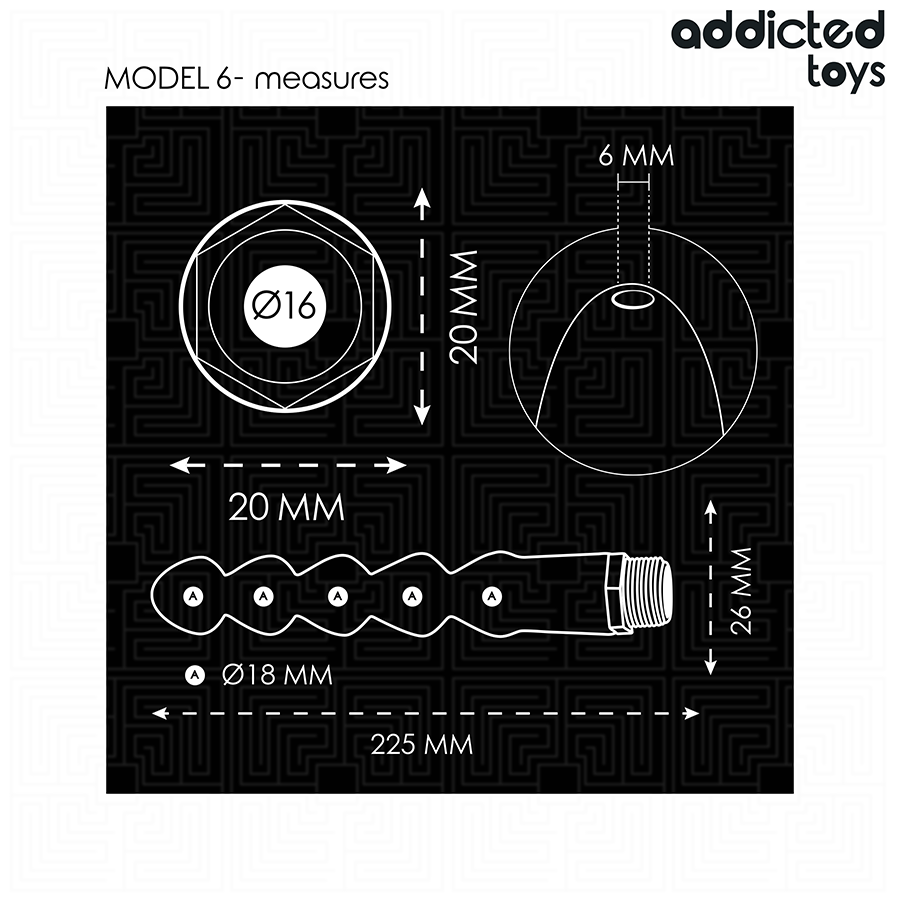ADDICTED TOYS - ANAL CLEANER WITH UNIVERSAL ADAPTER MODEL 6