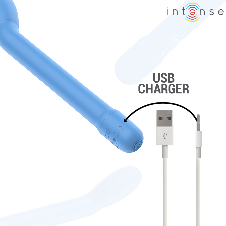 INTENSE - KARLIE RECHARGEABLE G-SPOT STIMULATOR BLUE