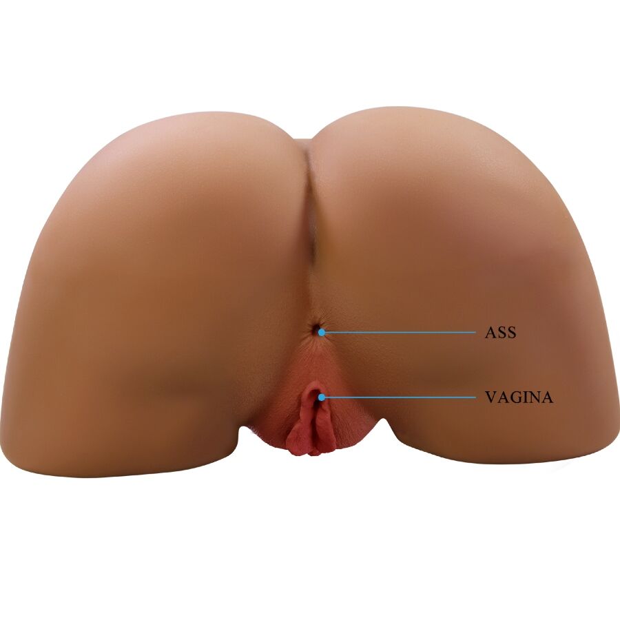 CRAZY BULL - GERIANN REALISTIC FEMALE BUTT VIBRATOR AND SUCKER WITH SOUND 5.5 KG