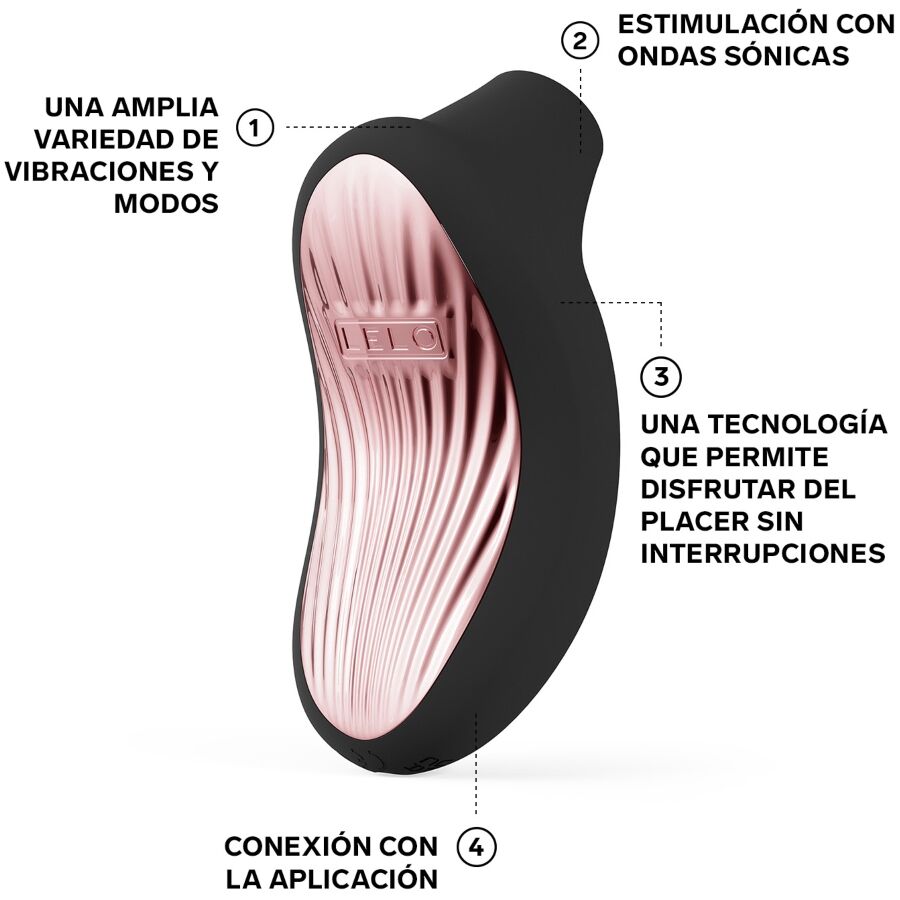LELO - SONA 3 CRUISE SONIC CLITORAL MASSAGER BLACK
