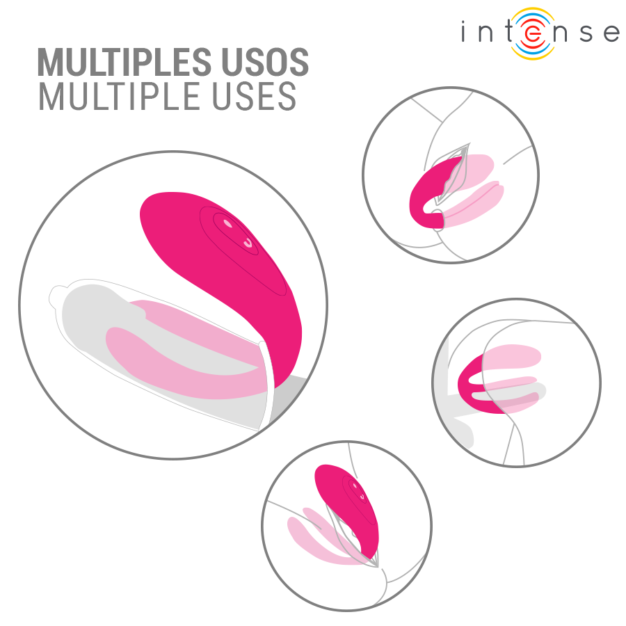 INTENSE - JULIA DOUBLE VIBRATOR CLAMP STIMULATOR REMOTE CONTROL